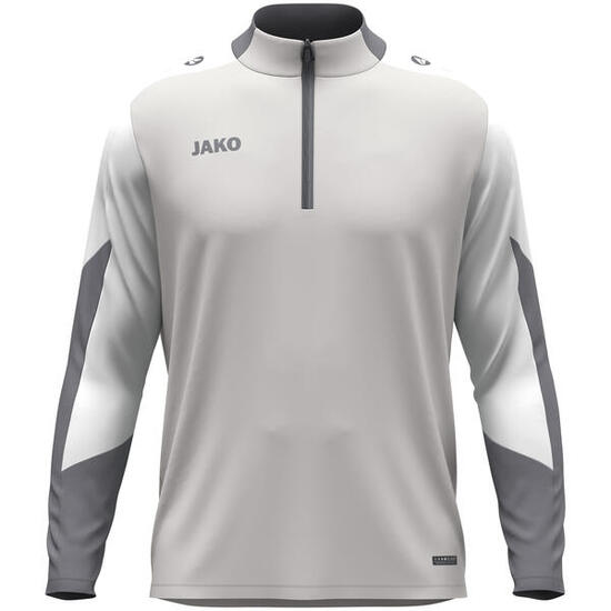 Veste training - Enfant - Dynamic Ziptop - Gris clair/Blanc
