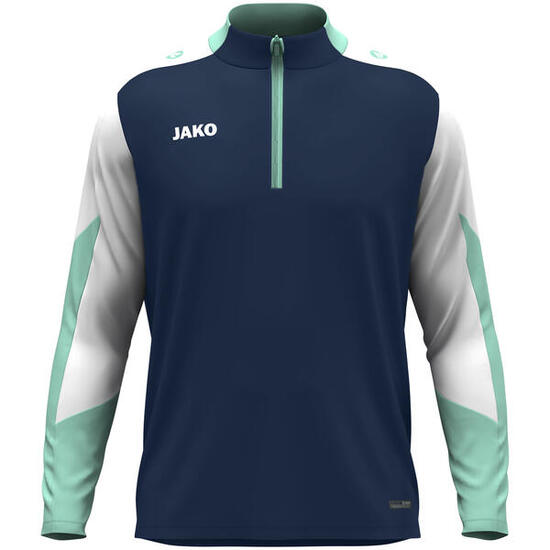 Ziptop sport homme - dynamique - marine / blanc / menthe