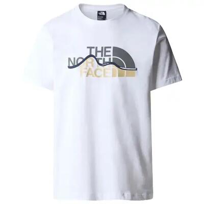 Maglietta a manica corta da uomo The North Face Mountain line beige.