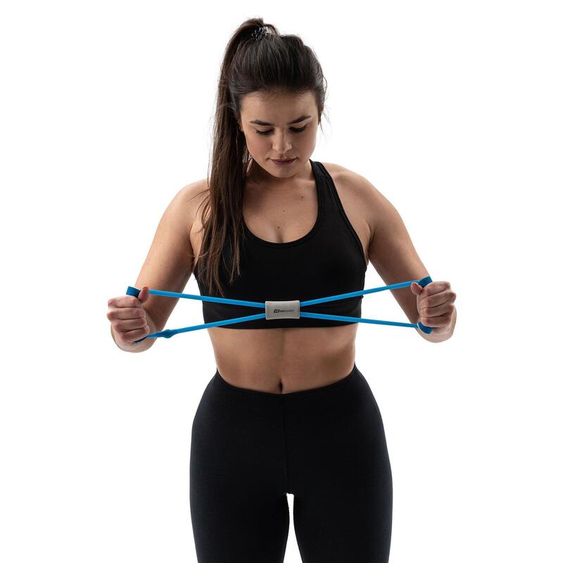 Extensor din cauciuc cu mânere din spumă Hop-Sport