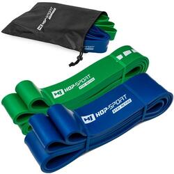 Ensemble de 2 bandes de résistance pour fitness Hop-Sport 23-80kg