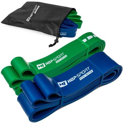 Ensemble de 2 bandes de résistance pour fitness Hop-Sport 23-80kg