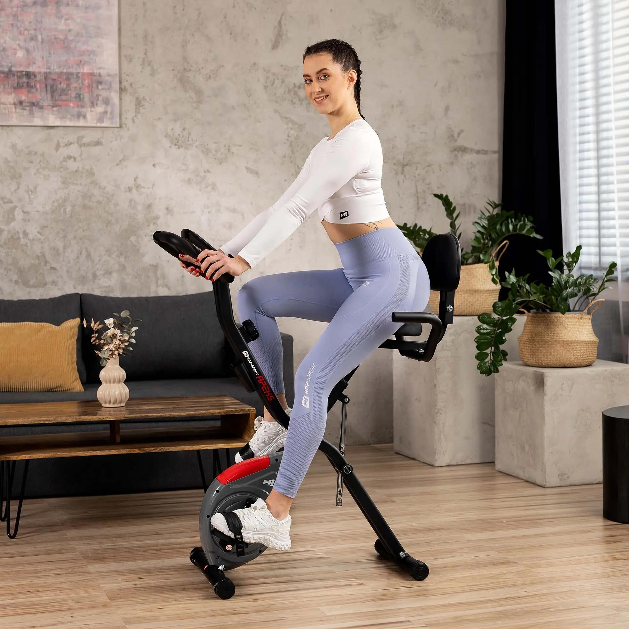 Cyclette magnetica pieghevole X-bike HS-3030X Apeks Grigio 2/7