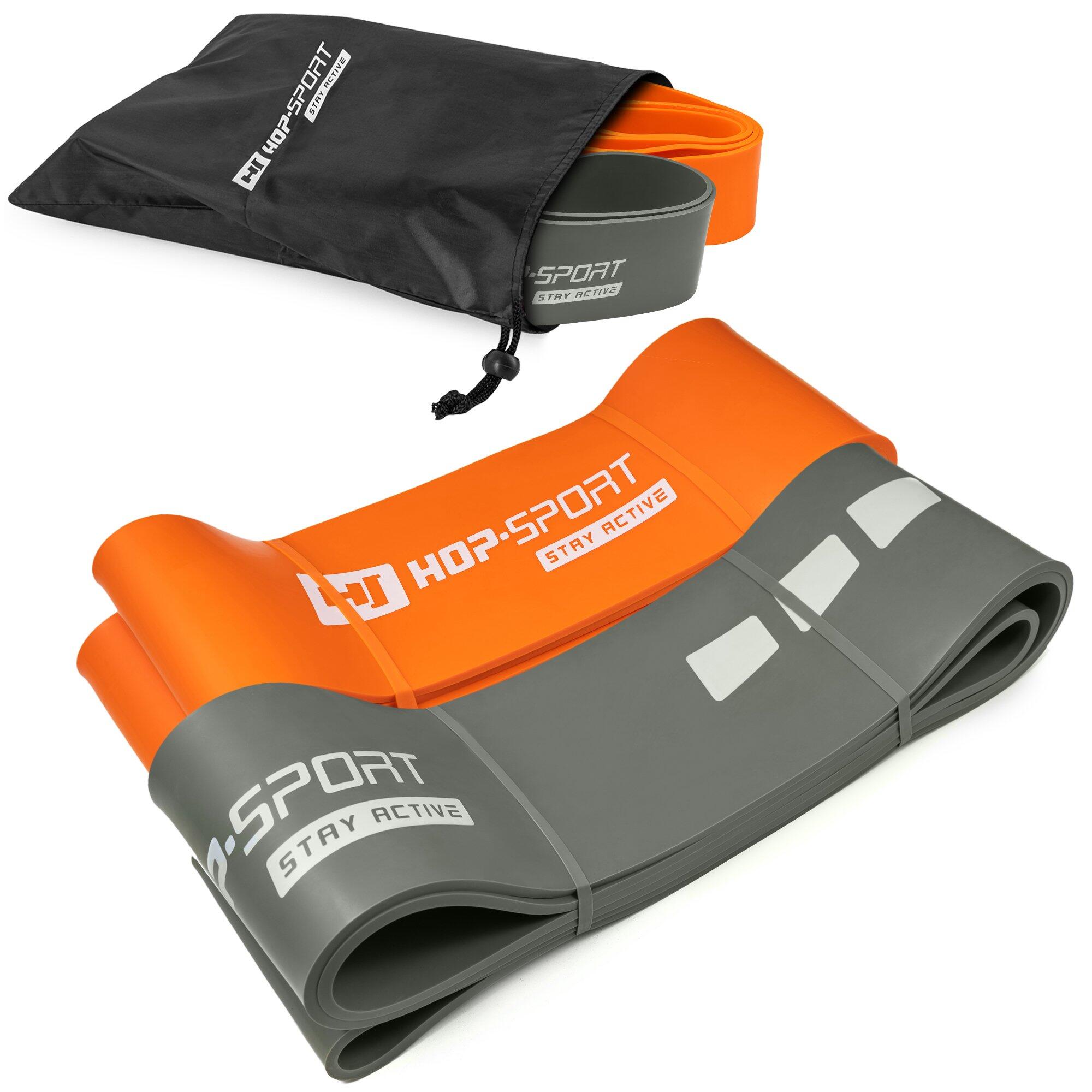 Hop-sport - Ensemble De 2 Bandes De Résistance Pour Fitness Hop-sport 37-137kg - Élastique - Jaune|multicolore|orange - Decathlon