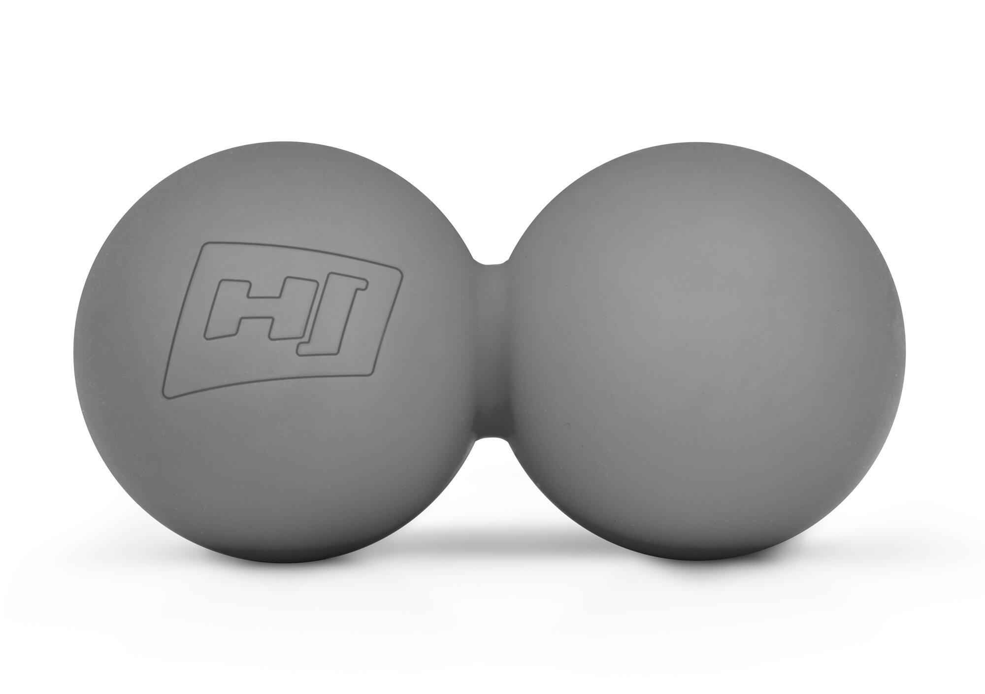 HOP-SPORT Palla da massaggio in silicone doppia grigia