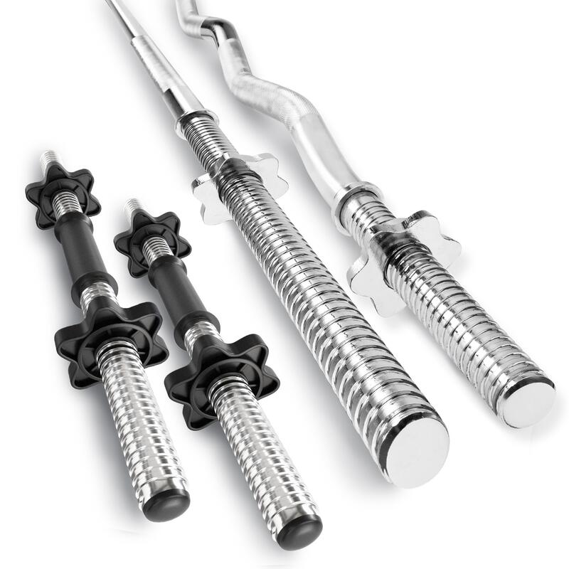 Set culturism compozit Hop-Sport Premium 135kg cu bancă HS-1095