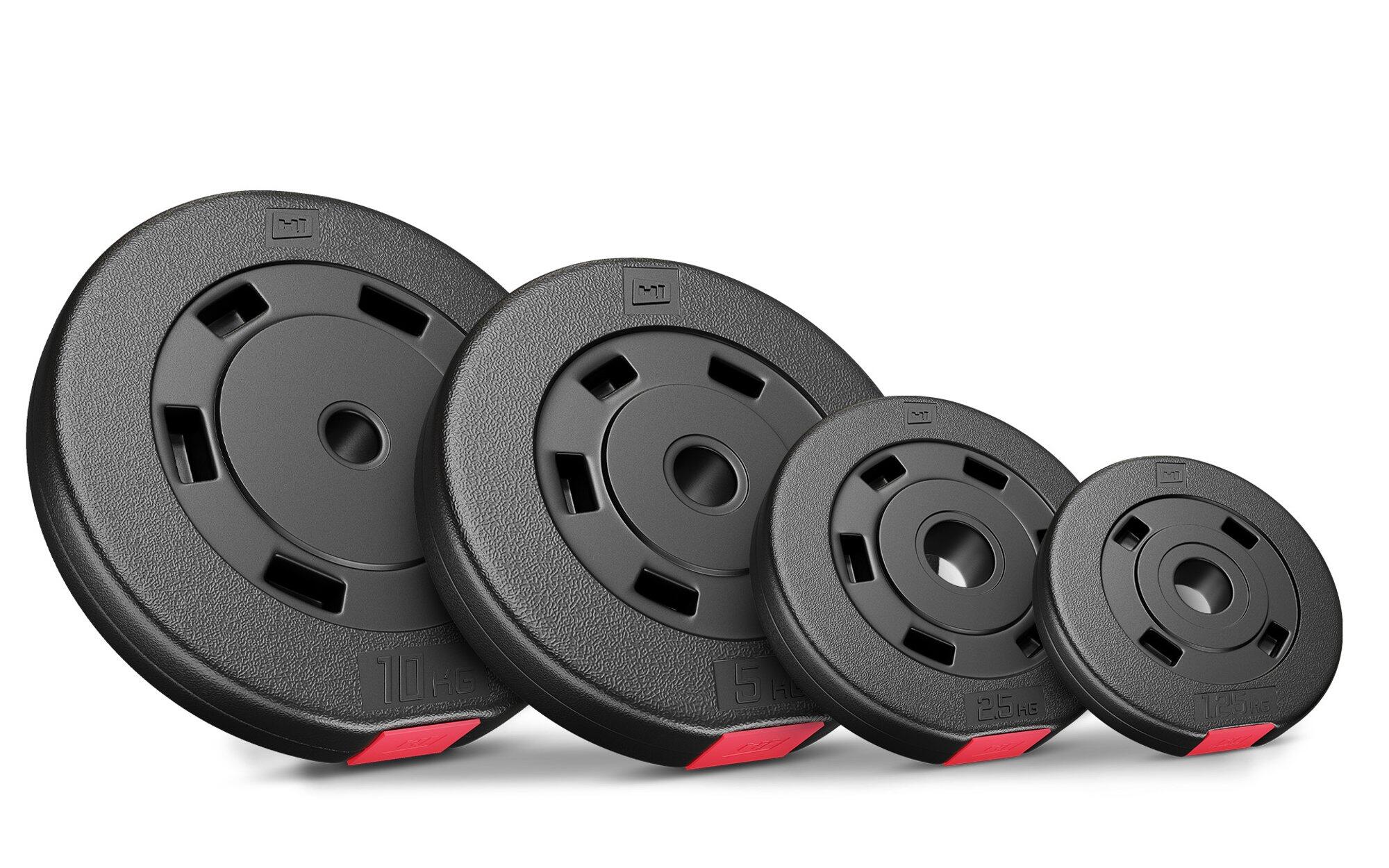Set di pesi compositi per bilanciere, dischi 60kg (2x10, 6x5, 4x2.5) 2/7