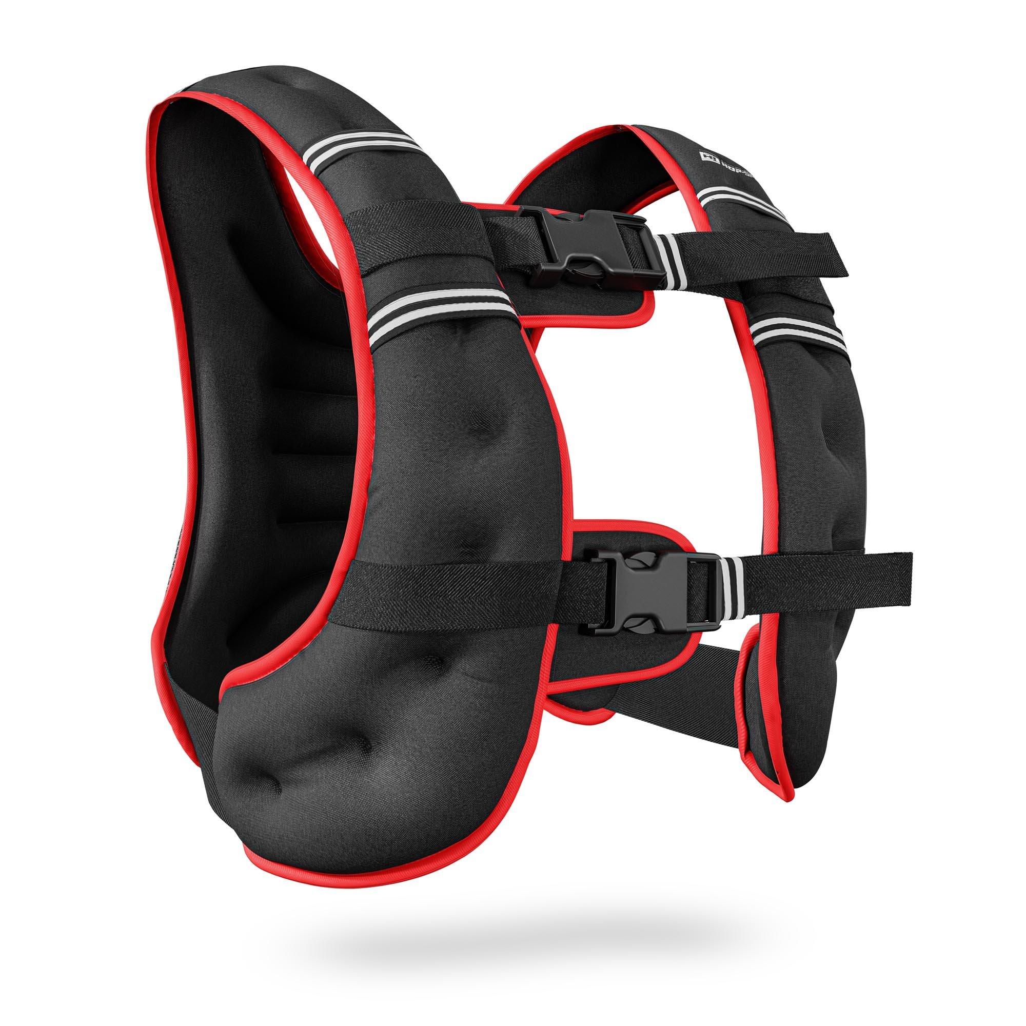 HOP-SPORT Zátěžová vesta 10 kg Hop-Sport se zadní kapsou