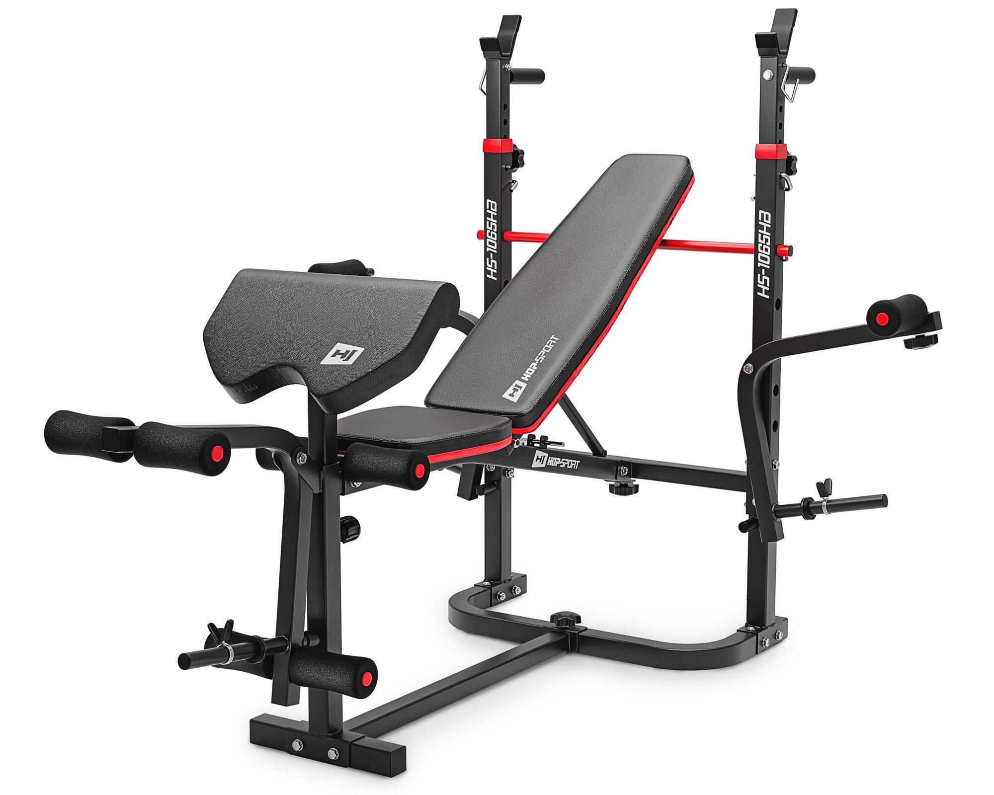 Hop-Sport Strong 106kg Bodybuilding Set mit Bank HS-1065 4/7