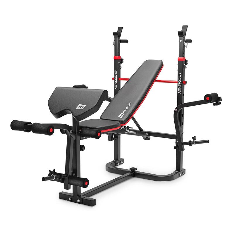 Set culturism Hop-Sport Strong 106kg cu bancă HS-1065