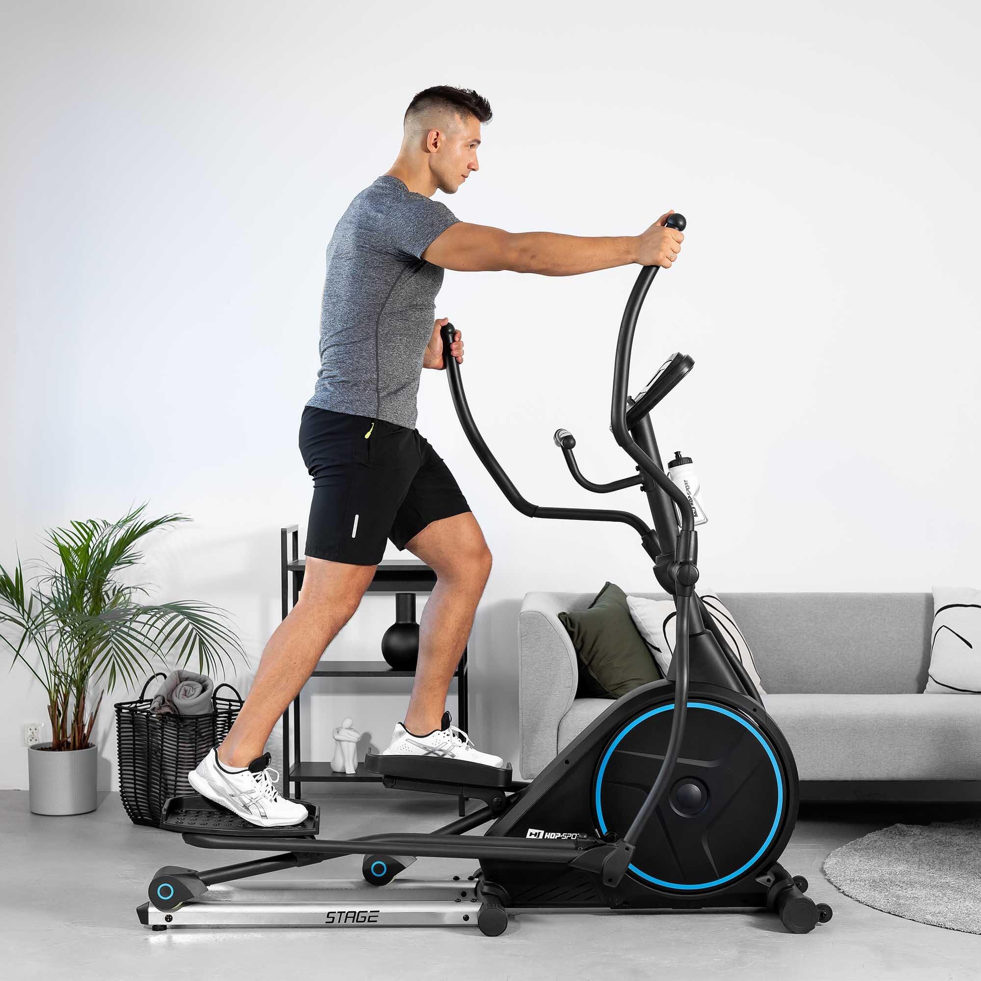 Rower eliptyczny treningowy elektryczno-magnetyczny Hop-Sport Stage