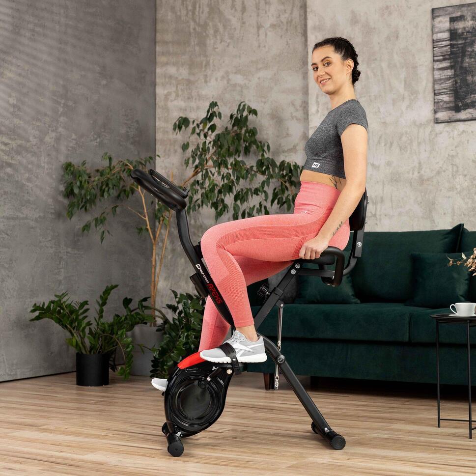 Rower treningowy składany, magnetyczny X-bike HS-3030X Apeks thumbnail