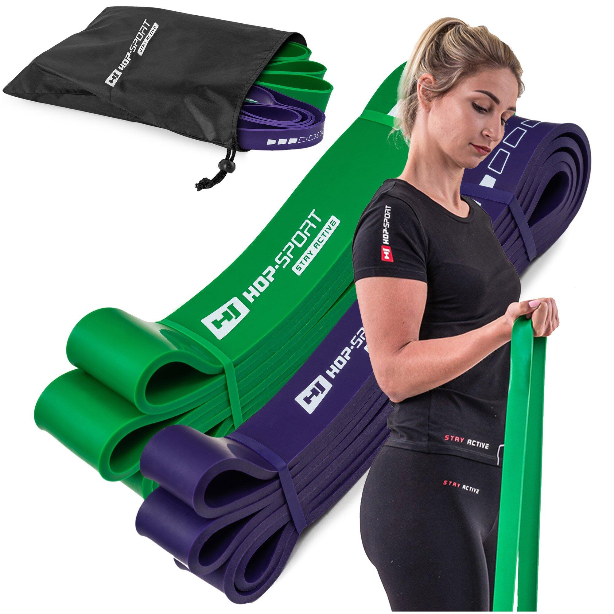 Conjunto de 2 bandas de resistencia 16-57kg 7/7