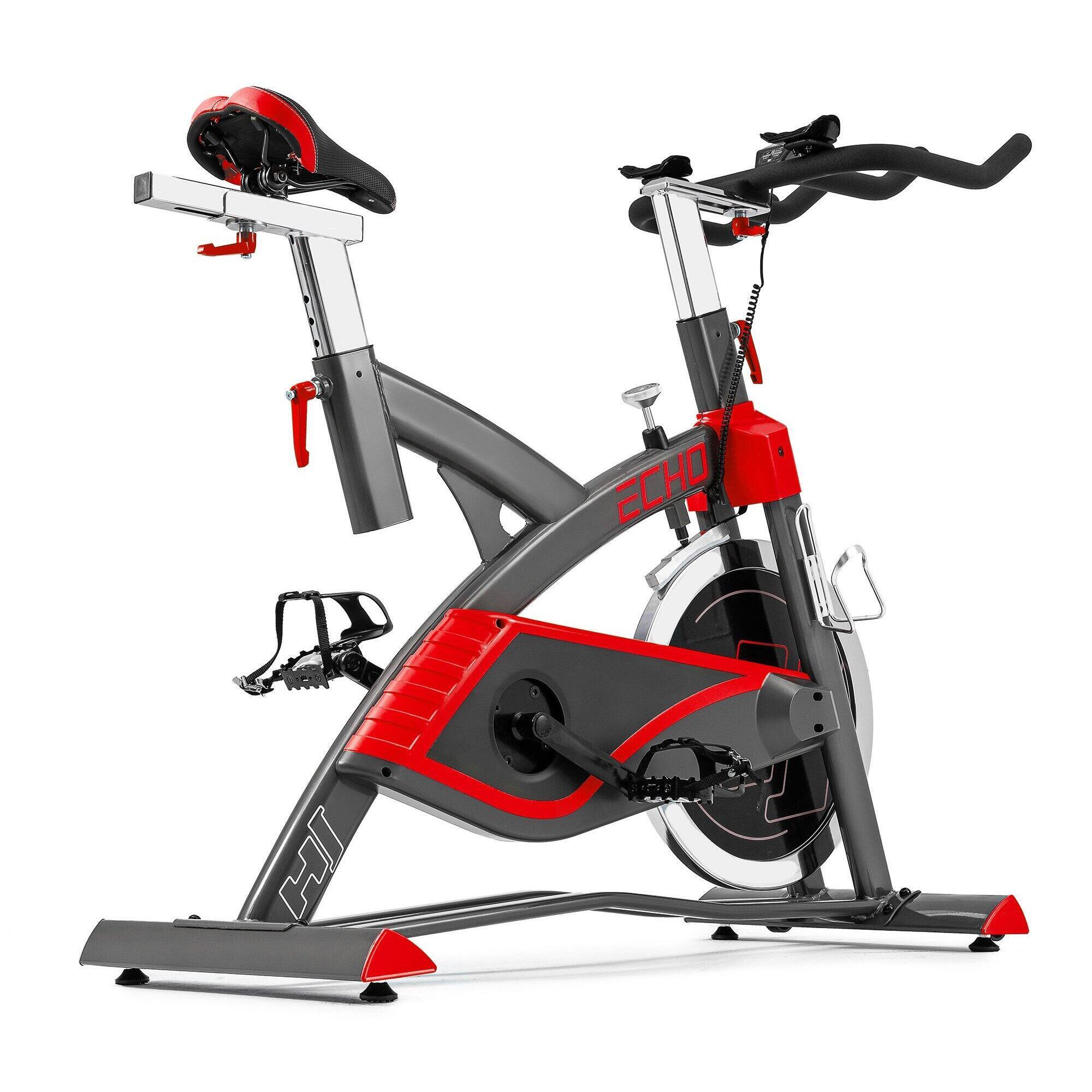 Rower treningowy stacjonarny spiningowy Hop-Sport Echo z wolnym biegiem