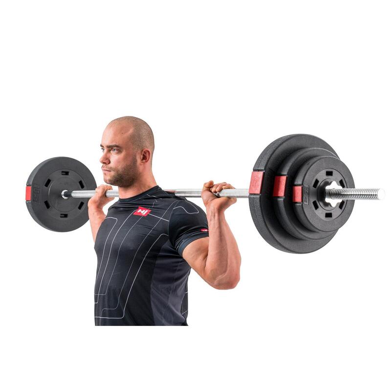 Set greutăți compozite bară Hop-Sport Premium 105kg