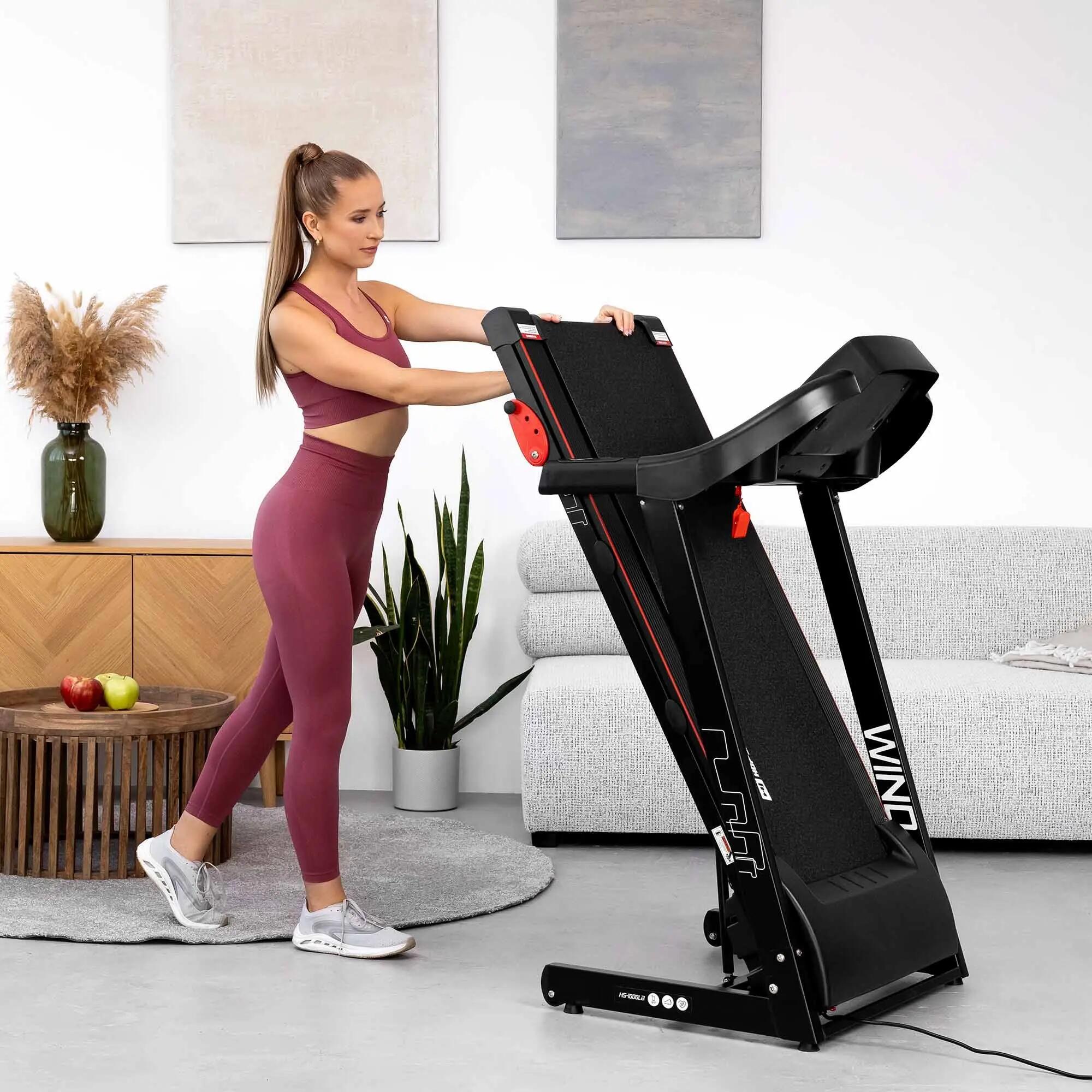 Tapis roulant elettrico HS-1000LB Wind rosso 5/7