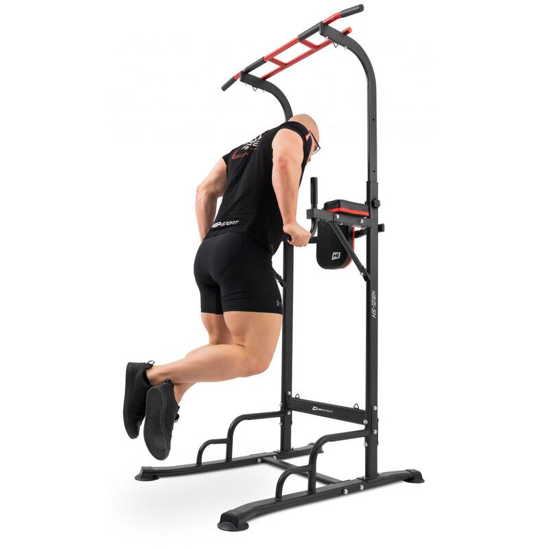 Bara de antrenament Hop-Sport HS-1016K cu bară și extensoare