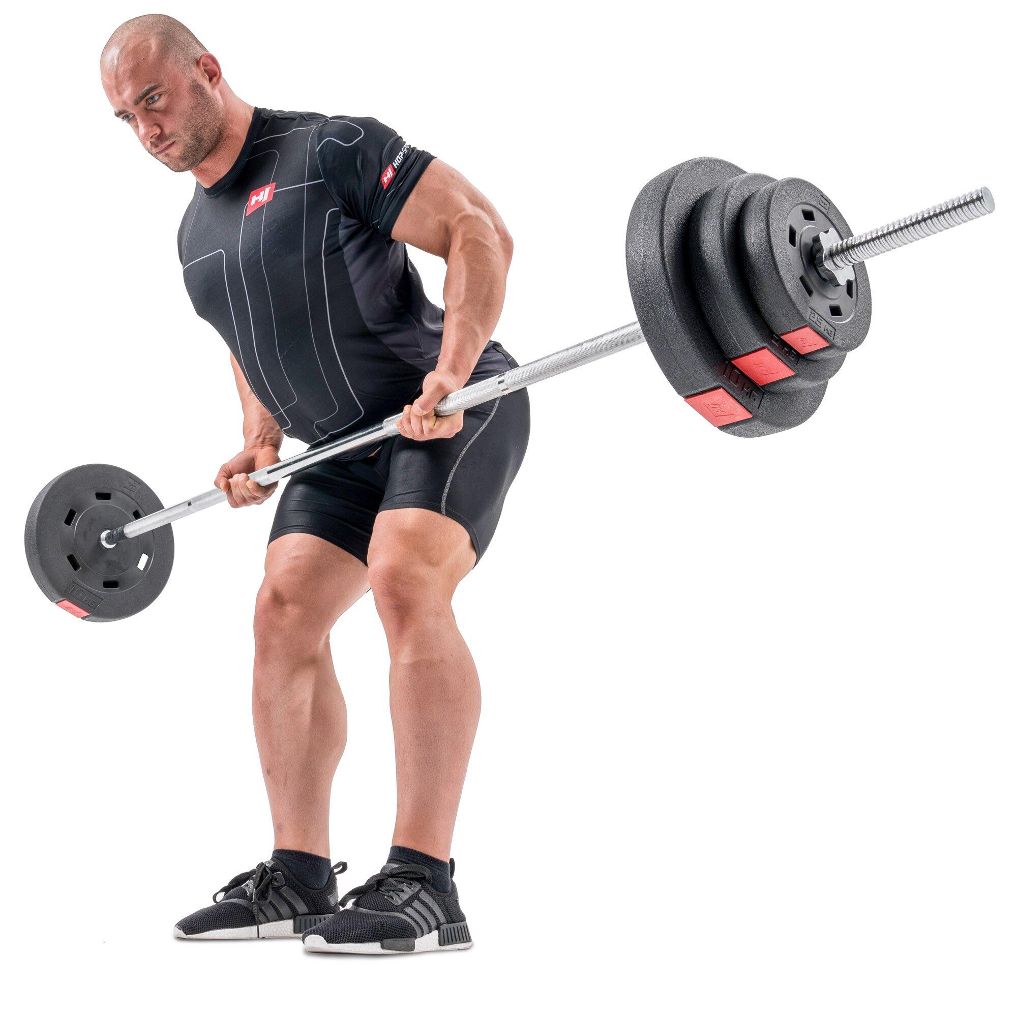 Gryf do treningu siłowego Hop-Sport 218 cm (30 mm) prosty 5/8