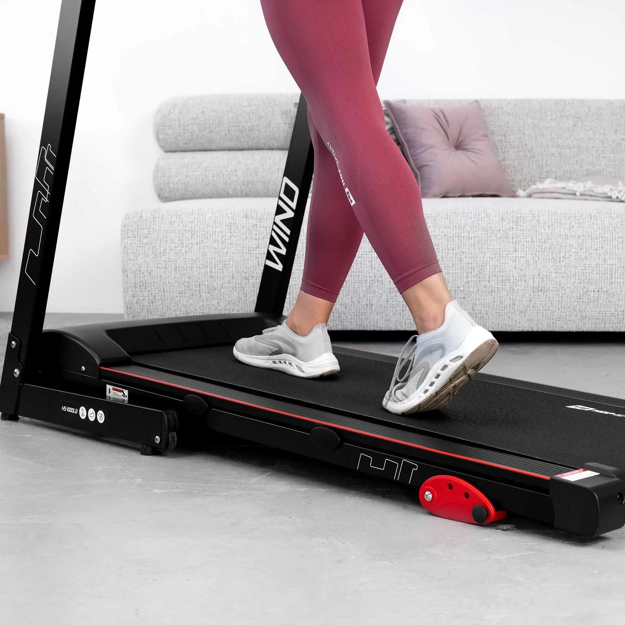 Tapis roulant elettrico HS-1000LB Wind rosso 4/7
