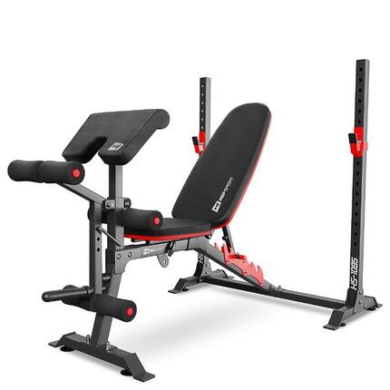 Banc de musculation pour exercices Hop-Sport HS-1095 avec pupitre et supports