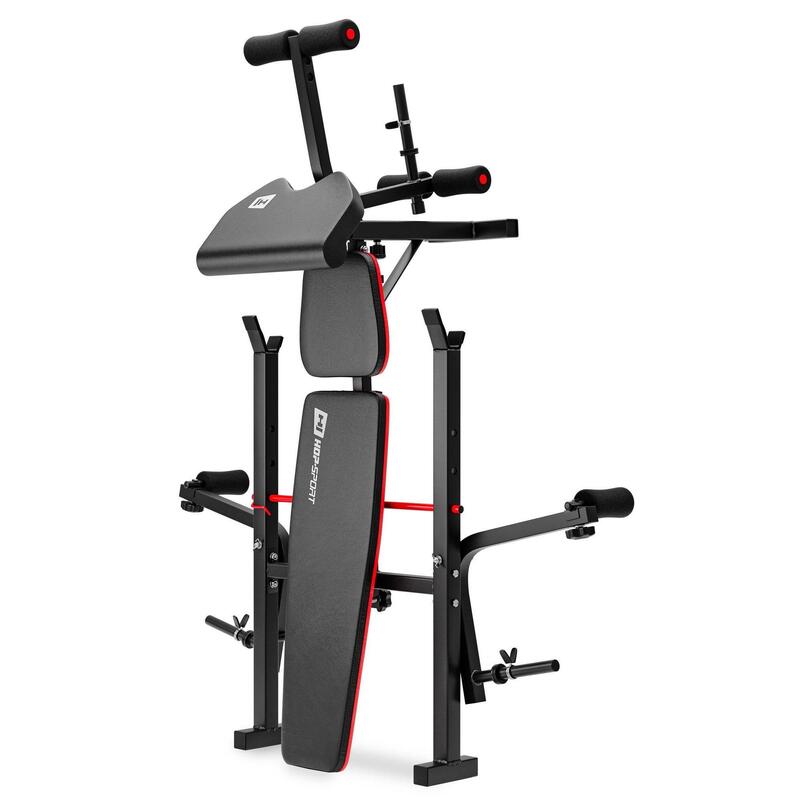 Set culturism Hop-Sport Strong 76kg cu bancă HS-1055