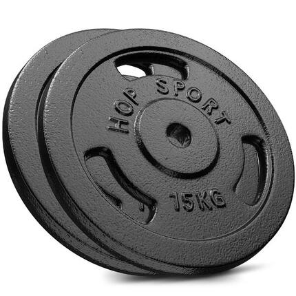 Ensemble de poids en fonte pour barre Hop-Sport HS-I30F 2x15kg