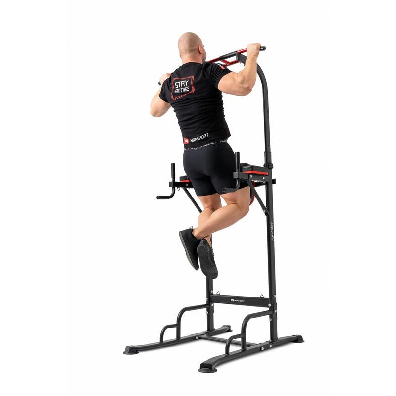 Bara de antrenament Hop-Sport HS-1016K cu bară și extensoare