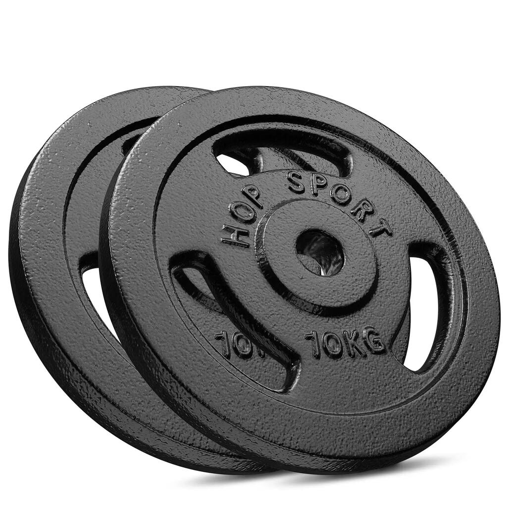 Комплект чугунени тежести за щанга Hop-Sport HS-I30D 2x10kg