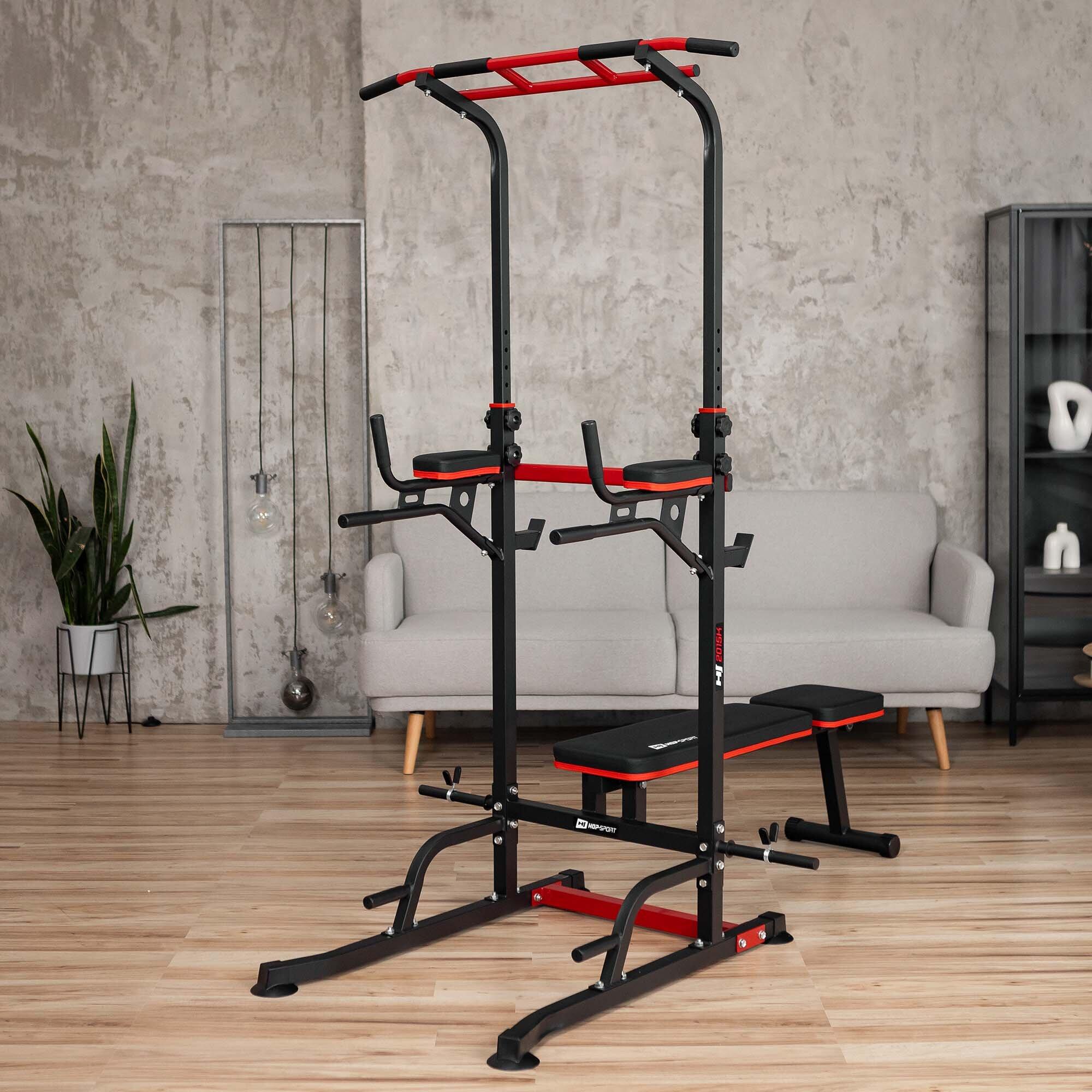 Krafttrainingsstation Hop-Sport HS-2015K mit Bank 2/7