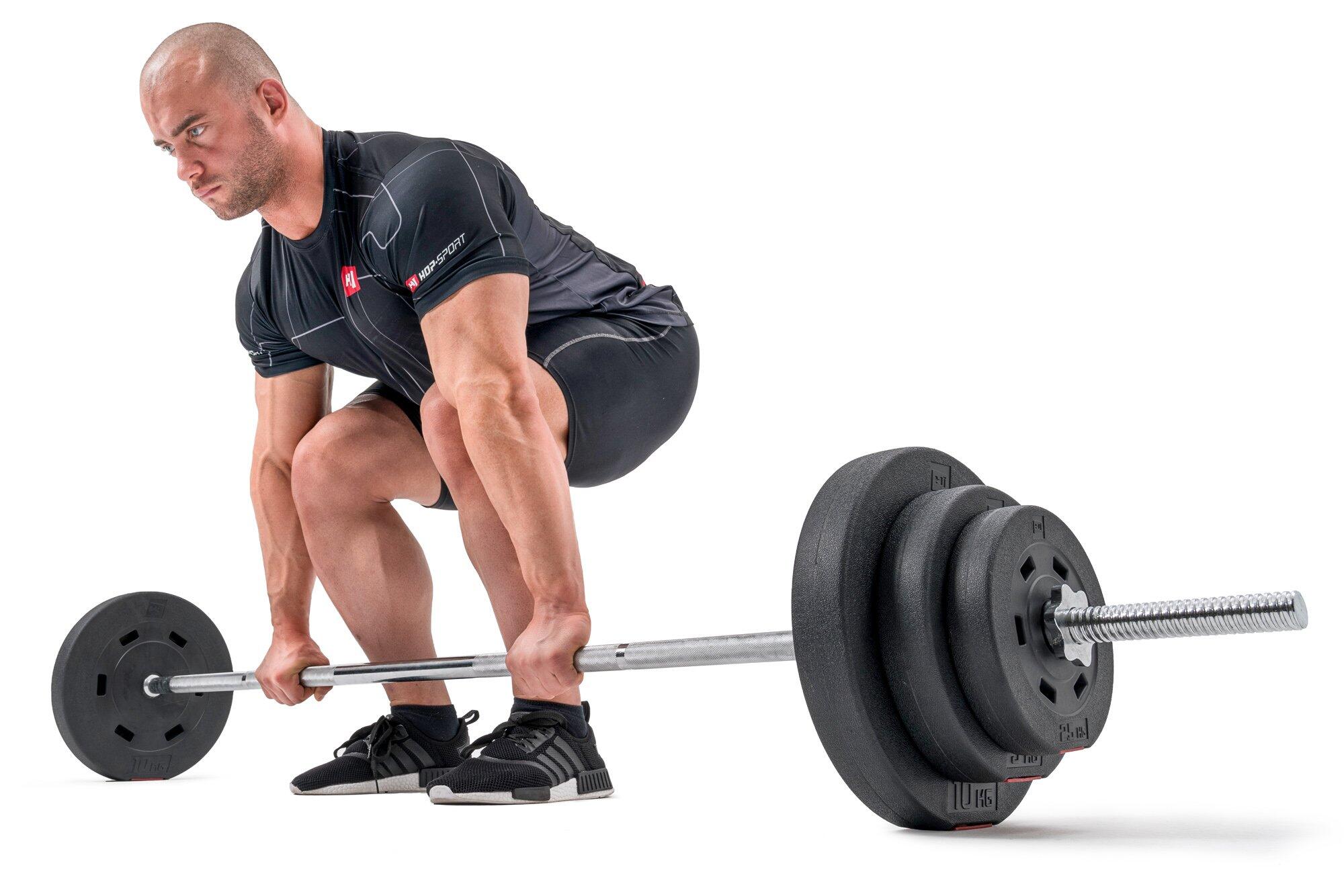 Gryf do treningu siłowego Hop-Sport 218 cm (30 mm) prosty 4/8