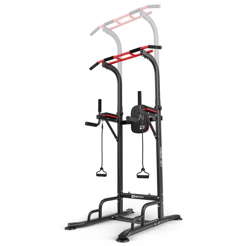 Bara de antrenament Hop-Sport HS-1016K cu bară și extensoare