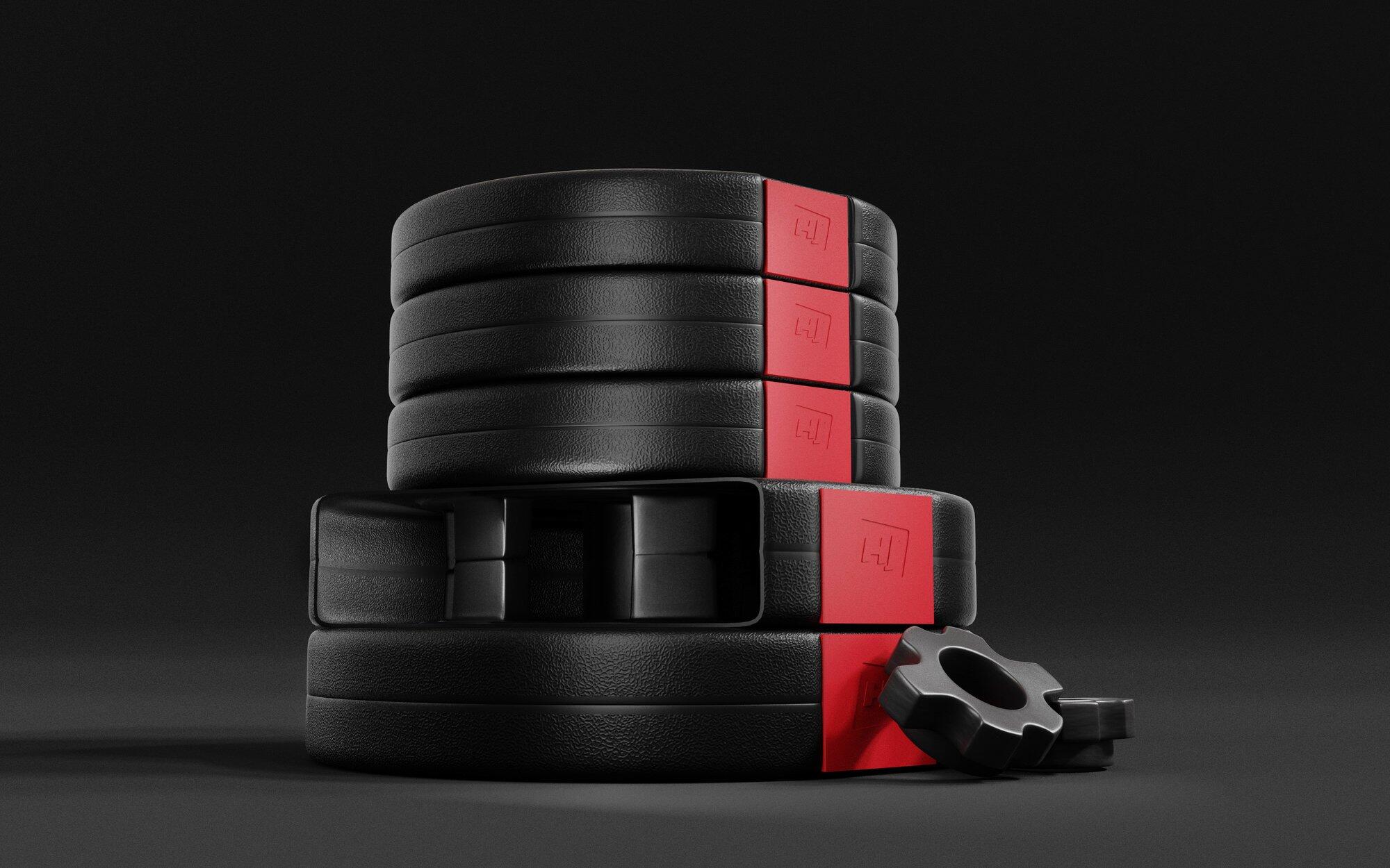 Set di pesi compositi per allenamento 30kg (2x10, 2x5) 5/7