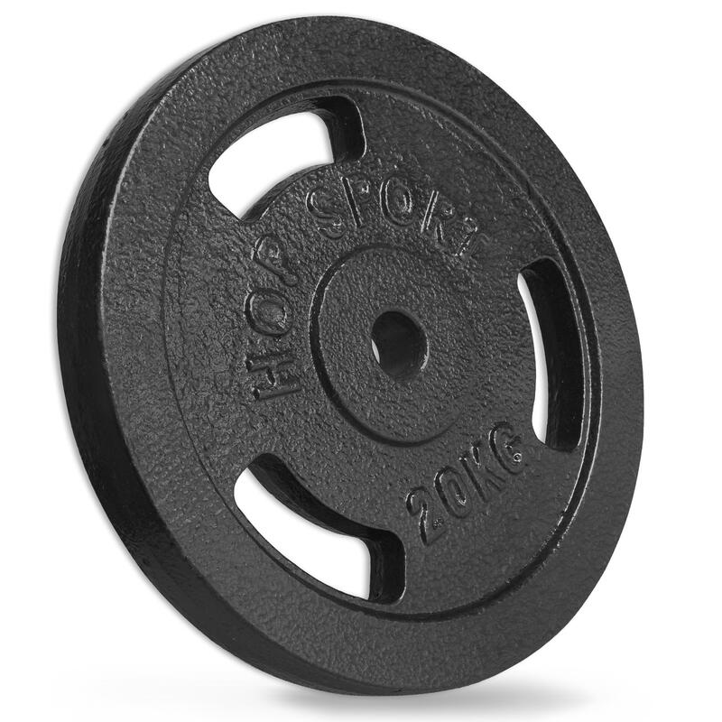 Zestaw obciążeń żeliwnych sztanga Hop-Sport Strong 119kg