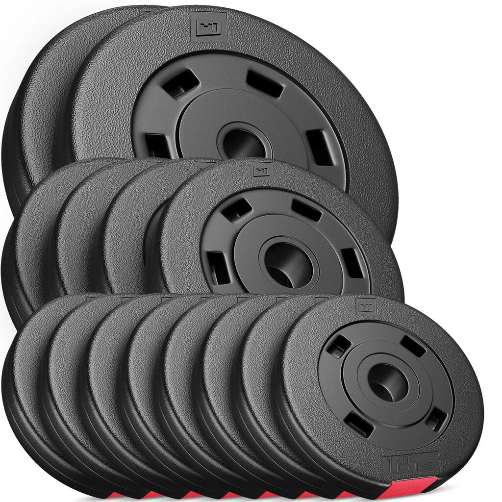 Комплект композитни тежести за щанга Hop-Sport HS-C30C 30кг (2x5, 4x2.5, 8x1.25)