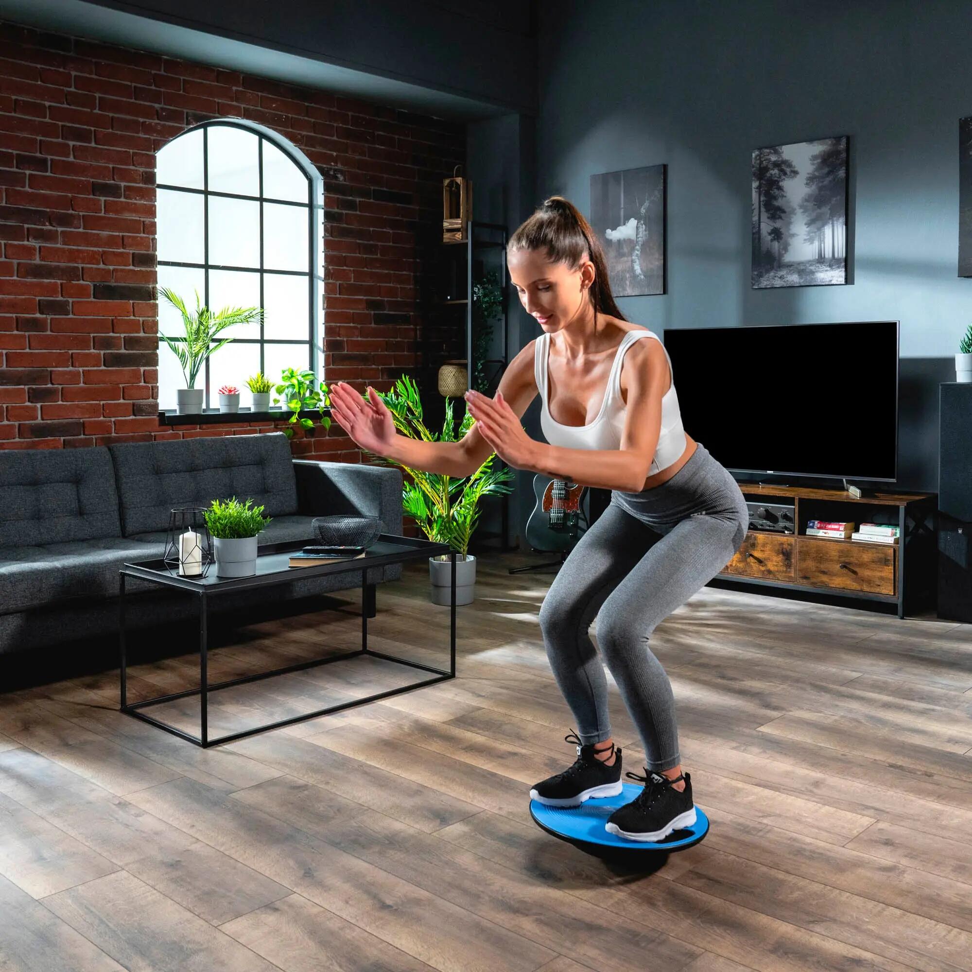 Piattaforma di equilibrio disco blu, balance ball , palla d'equilibrio 6/7
