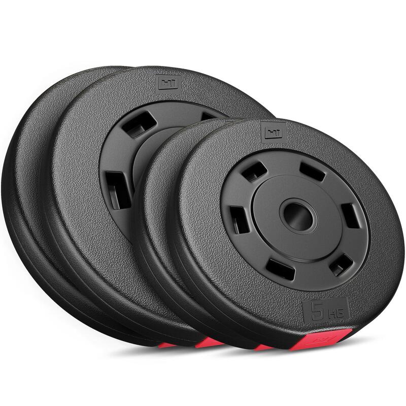 Set culturism compozit Hop-Sport Premium 135kg cu bancă HS-1095