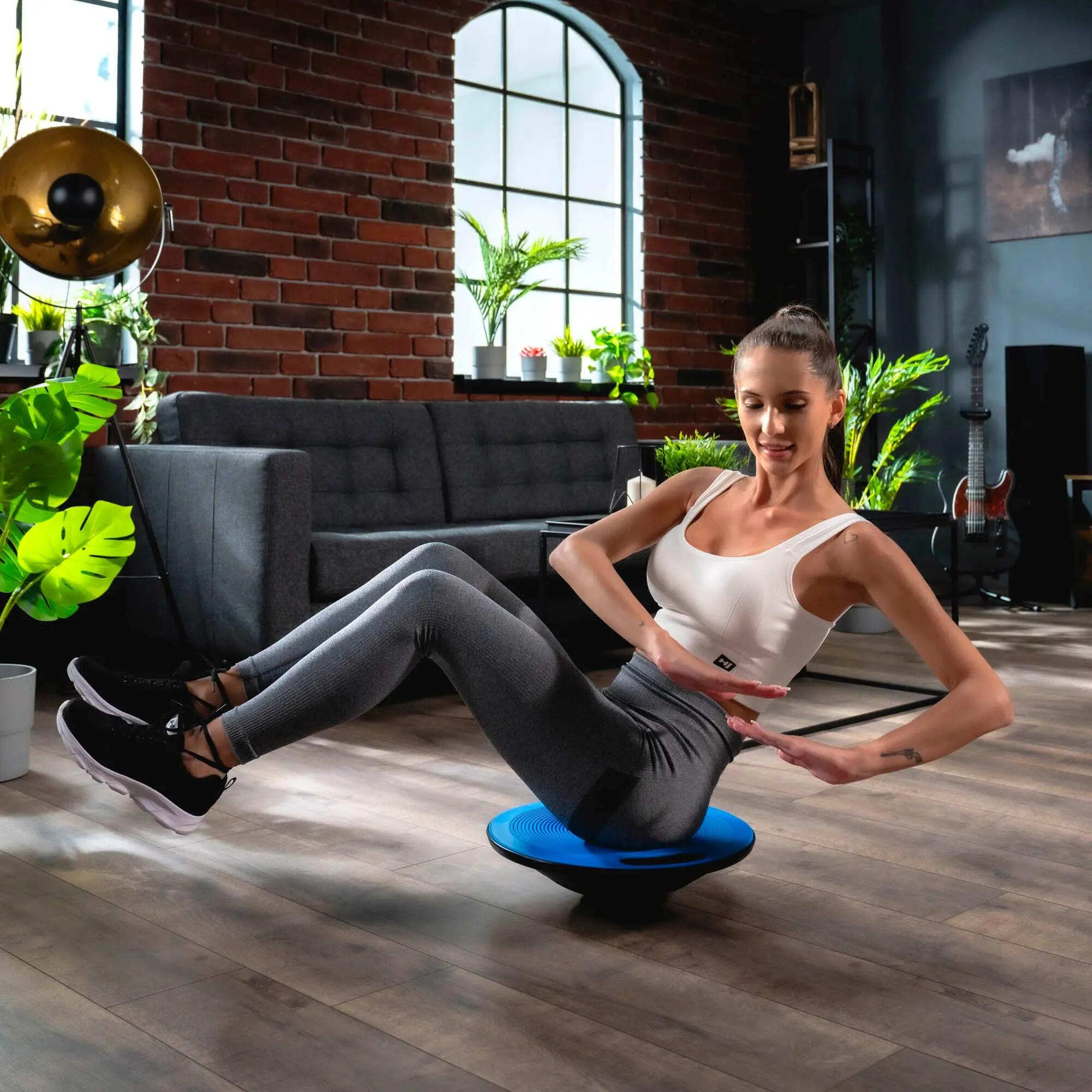 Piattaforma di equilibrio disco blu, balance ball , palla d'equilibrio 4/7