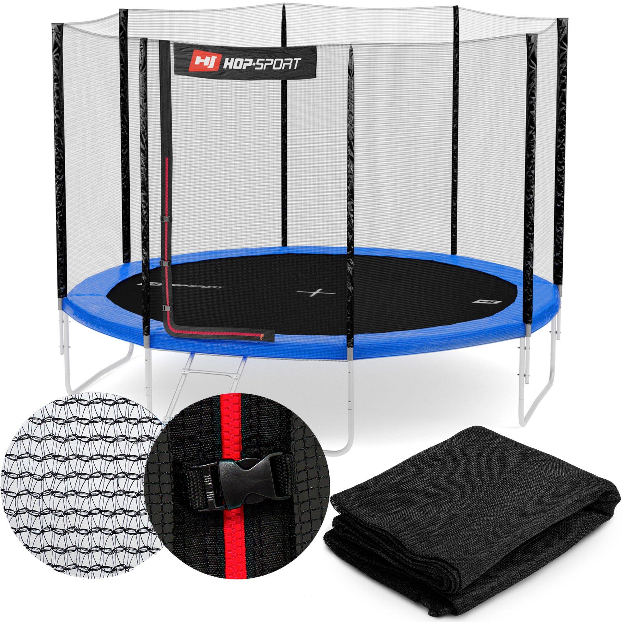 Hop-sport - Filet Pour Trampoline 10ft 4 Pieds Extérieur - Filet De Cadre Trampoline - Noir - Decathlon