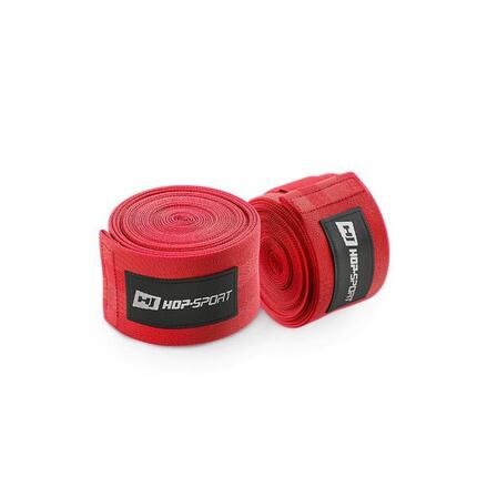 Bandages de boxe 4m Hop-Sport rouges
