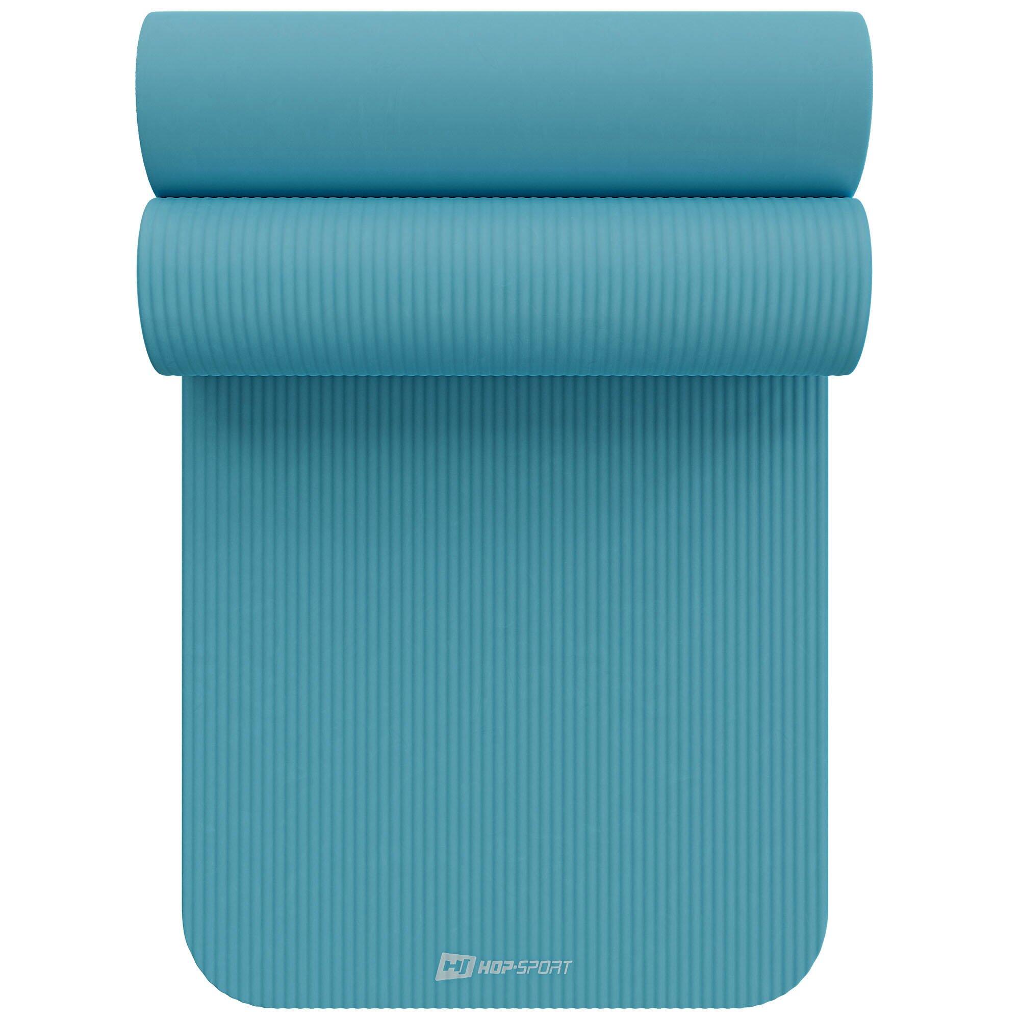 Esterilla de fitness NBR 2cm - azul claro - 190x60 cm 7/7