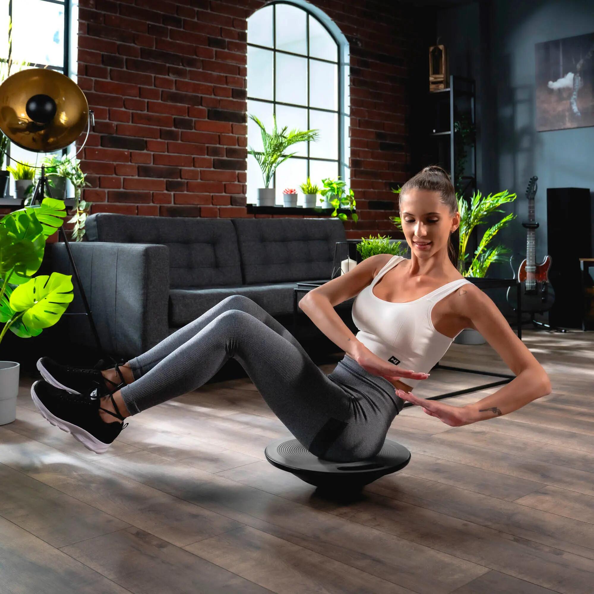 Balansplatform grijze schijf HS-040BB antislip 7/7