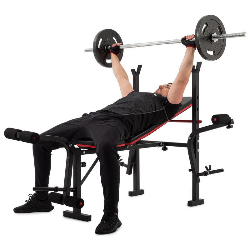 Bancă de exerciții Hop-Sport HS-1055 Pro cu suport