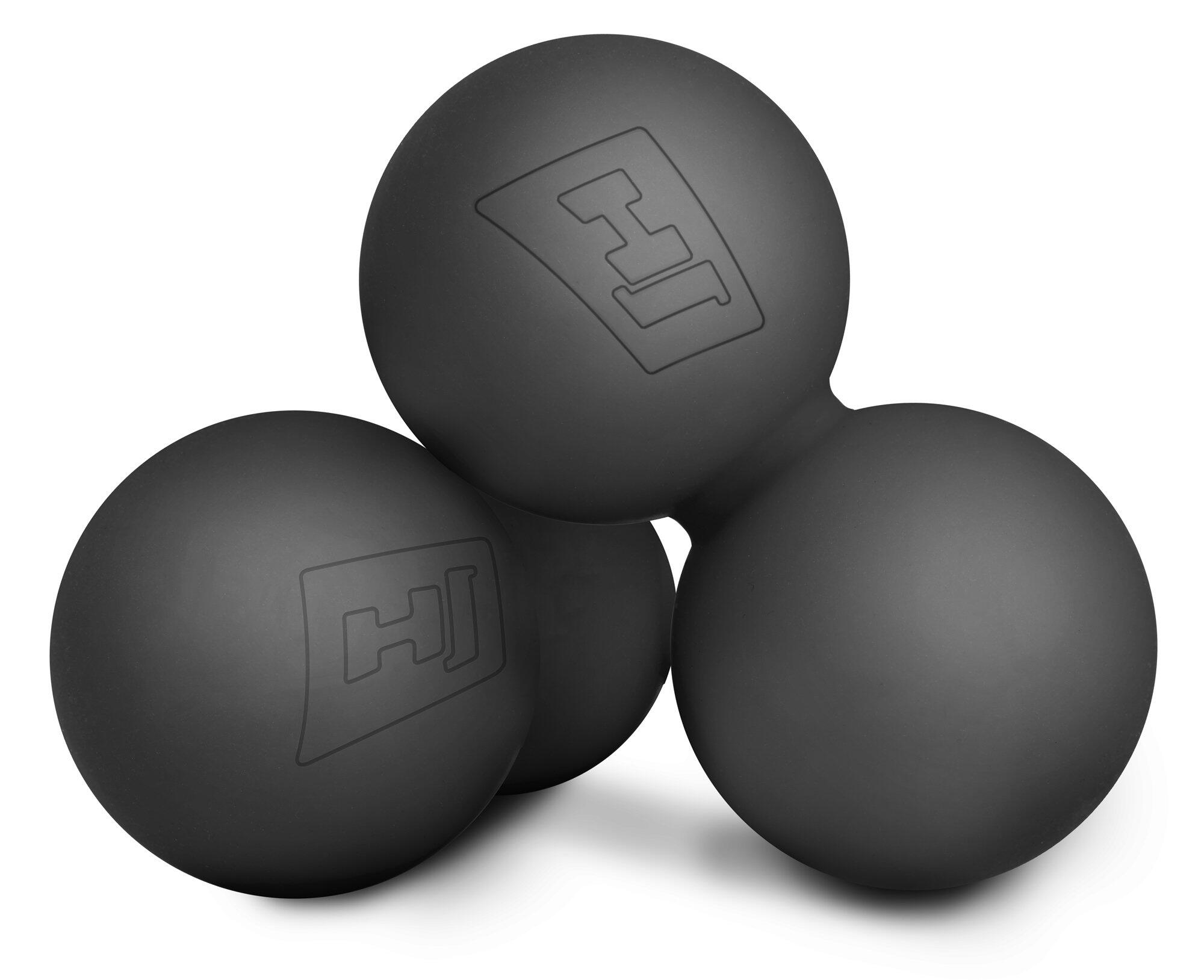 Balle de massage Hop-Sport HS-S063DMB en silicone double 3/5