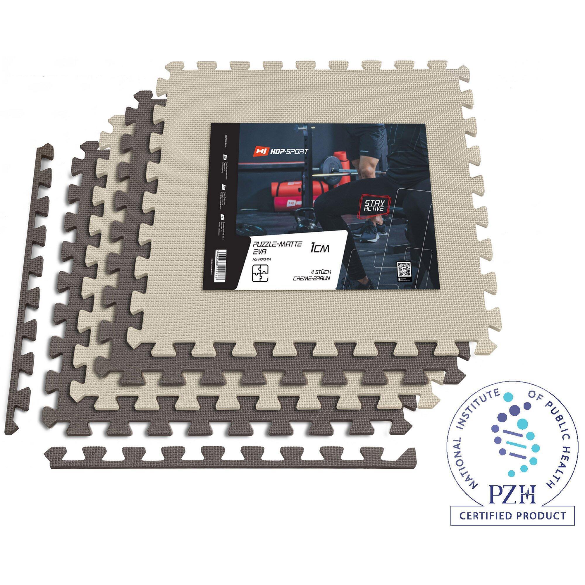 HOP-SPORT Podložka puzzle EVA 1cm, 4 ks - 120x120cm