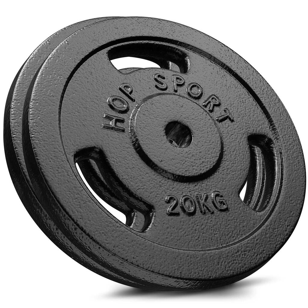 Комплект чугунени тежести за щанга Hop-Sport HS-I40GG 2x20kg
