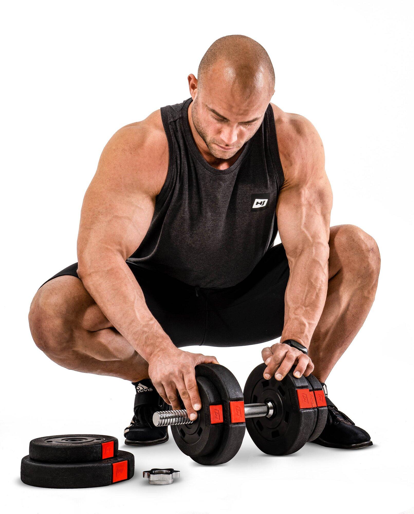 Manubri compositi Hop-Sport 2x20kg PRO 4/7