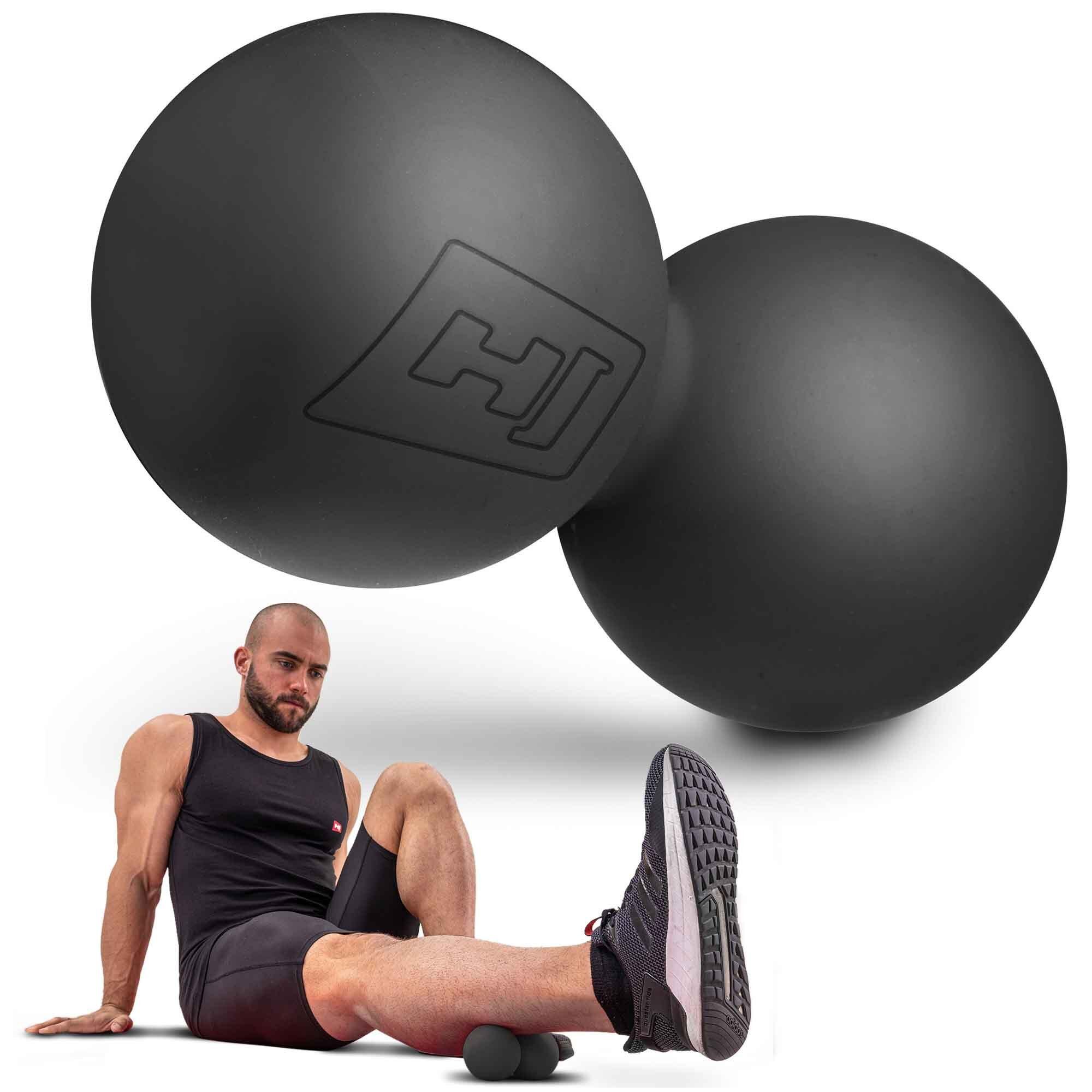 Balle de massage Hop-Sport HS-S063DMB en silicone double 4/5
