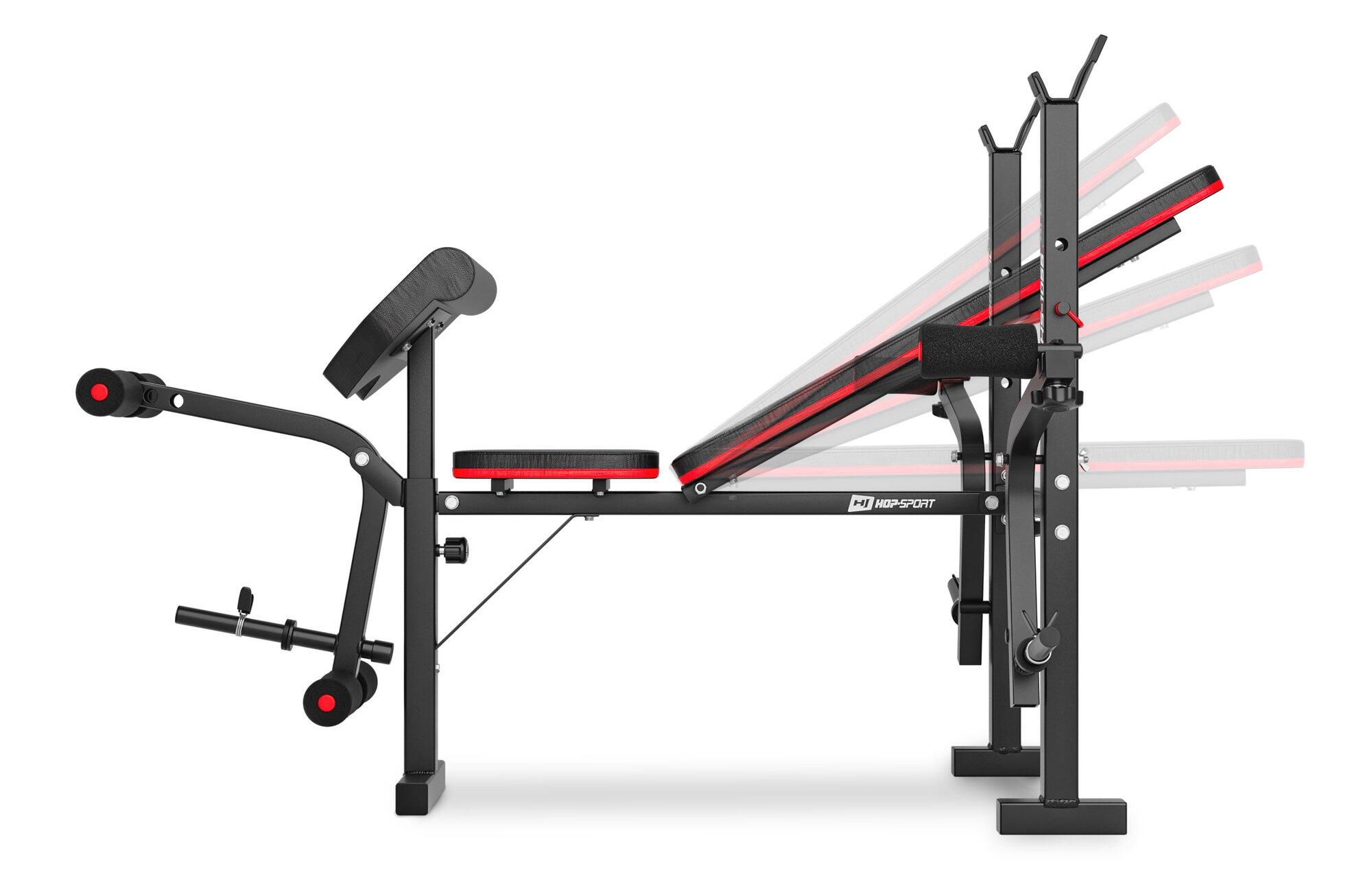 Banc de musculation Hop-Sport HS-1055 Pro avec pupitre à biceps 3/7