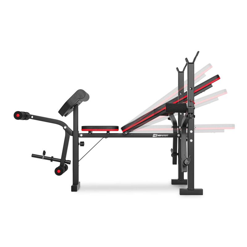 Set culturism Hop-Sport Strong 76kg cu bancă HS-1055