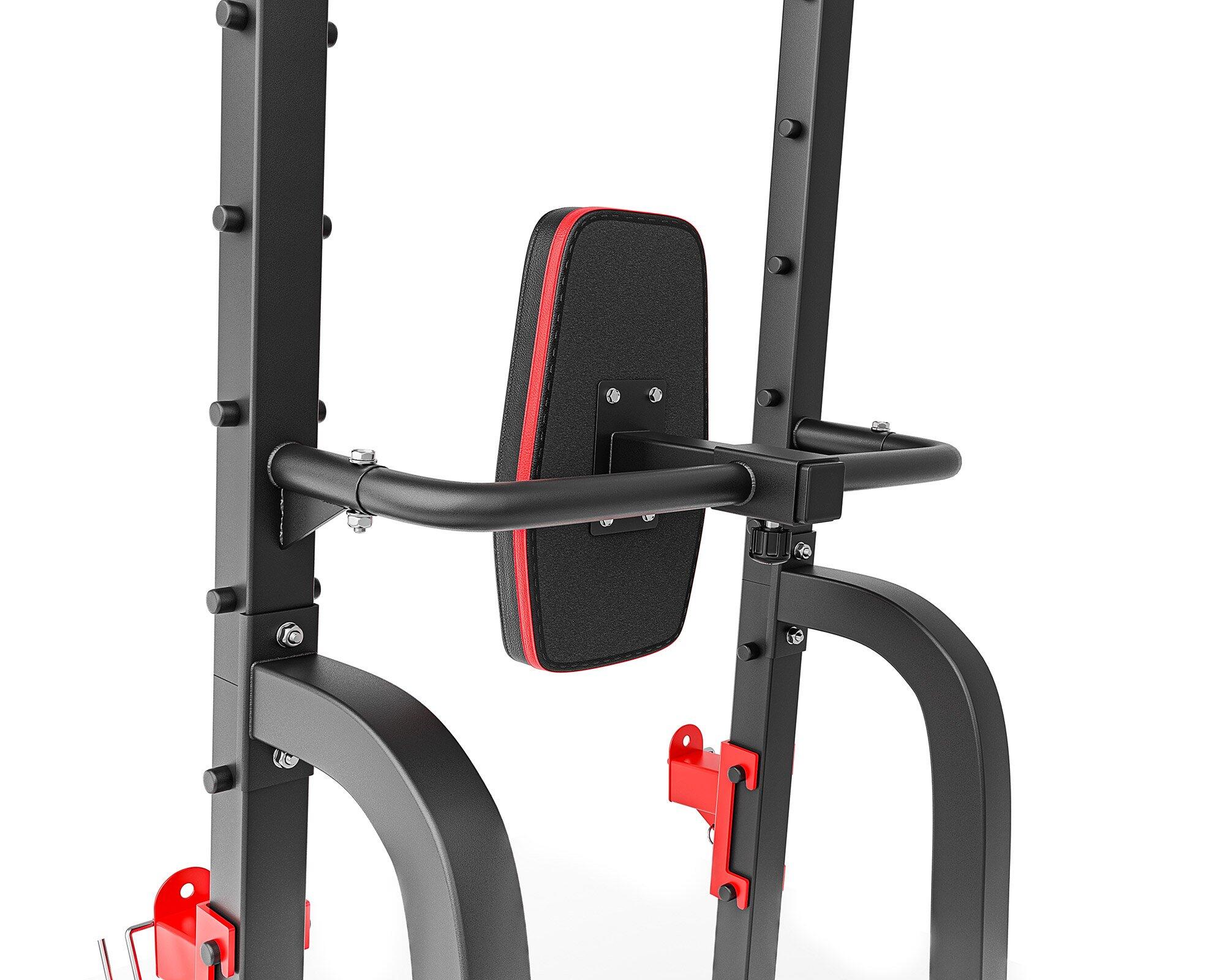 Krachttraining dipstation Hop-Sport HS-1018K met optrekstang en halterhouders 7/7